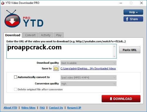 YTD Video Downloader Cracked Sample Download