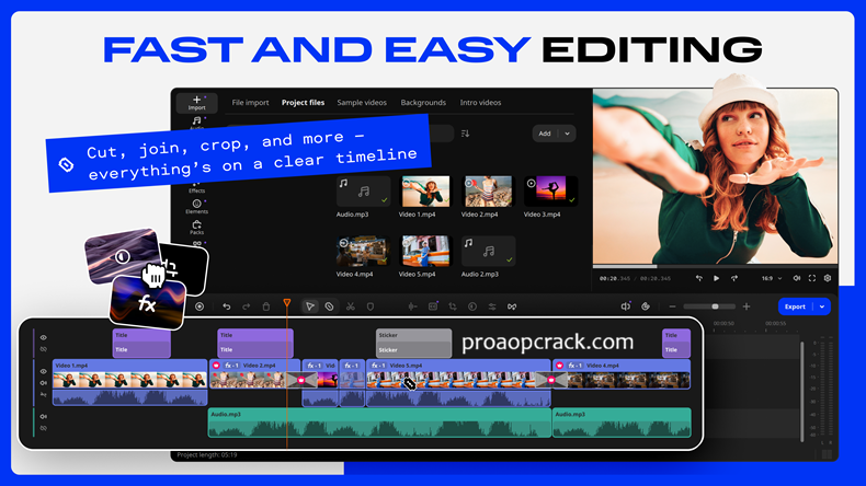 Movavi Video Editor Plus pre-activated